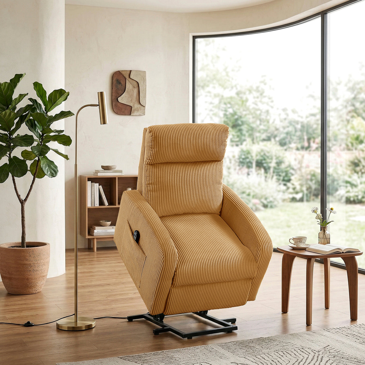 Parsons Yellow Power Lift Chair from Homelegance - Luna Furniture