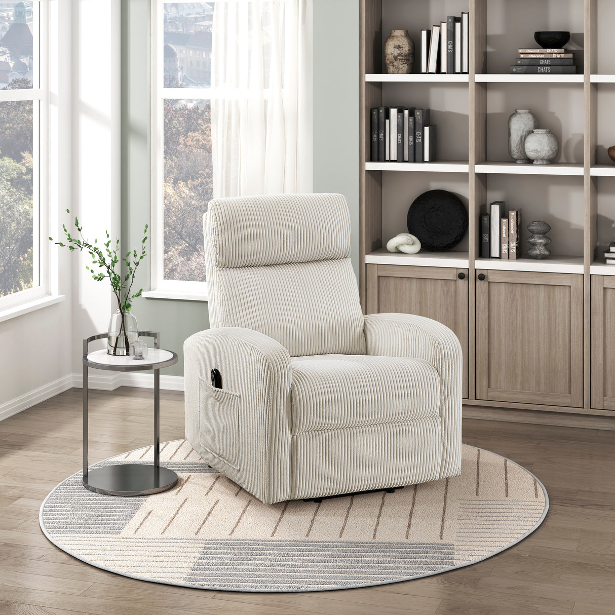 Parsons Beige Power Lift Chair from Homelegance - Luna Furniture