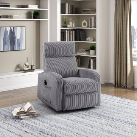 Parsons Dark Gray Power Lift Chair from Homelegance - Luna Furniture