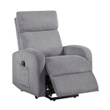 Parsons Dark Gray Power Lift Chair from Homelegance - Luna Furniture