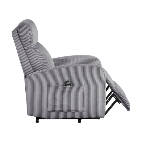 Parsons Dark Gray Power Lift Chair from Homelegance - Luna Furniture