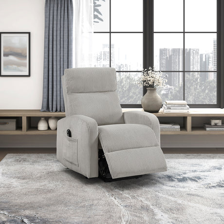 Parsons Gray Power Lift Chair from Homelegance - Luna Furniture