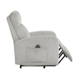 Parsons Gray Power Lift Chair from Homelegance - Luna Furniture
