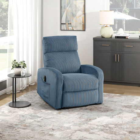 Parsons Midnight Blue Power Lift Chair from Homelegance - Luna Furniture