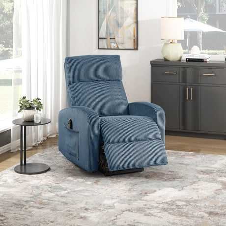 Parsons Midnight Blue Power Lift Chair from Homelegance - Luna Furniture