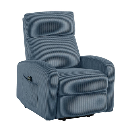 Parsons Midnight Blue Power Lift Chair from Homelegance - Luna Furniture