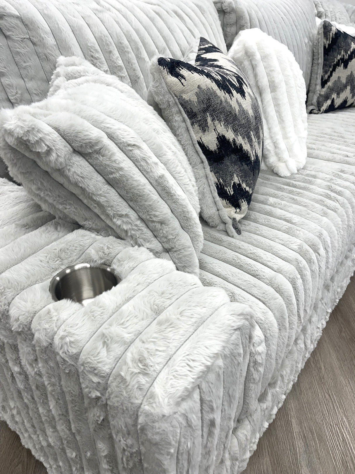 Vitaliy Gray Oversized Sectional from Happy Homes - Luna Furniture