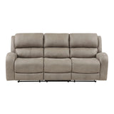 Pagosa Brown Double Reclining Loveseat from Homelegance - Luna Furniture