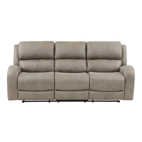 Pagosa Brown Double Reclining Loveseat from Homelegance - Luna Furniture