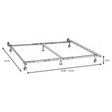 Mabel Black Queen/Eastern King/California King Bed Frame from Coaster - Luna Furniture