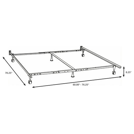 Mabel Black Queen/Eastern King/California King Bed Frame from Coaster - Luna Furniture