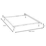 Mabel Black Twin/Full Bed Frame from Coaster - Luna Furniture