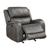 Pagosa Gray Rocker Reclining Chair from Homelegance - Luna Furniture
