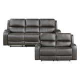 9601GY*2 2pc Set: Sofa, Love from Homelegance - Luna Furniture