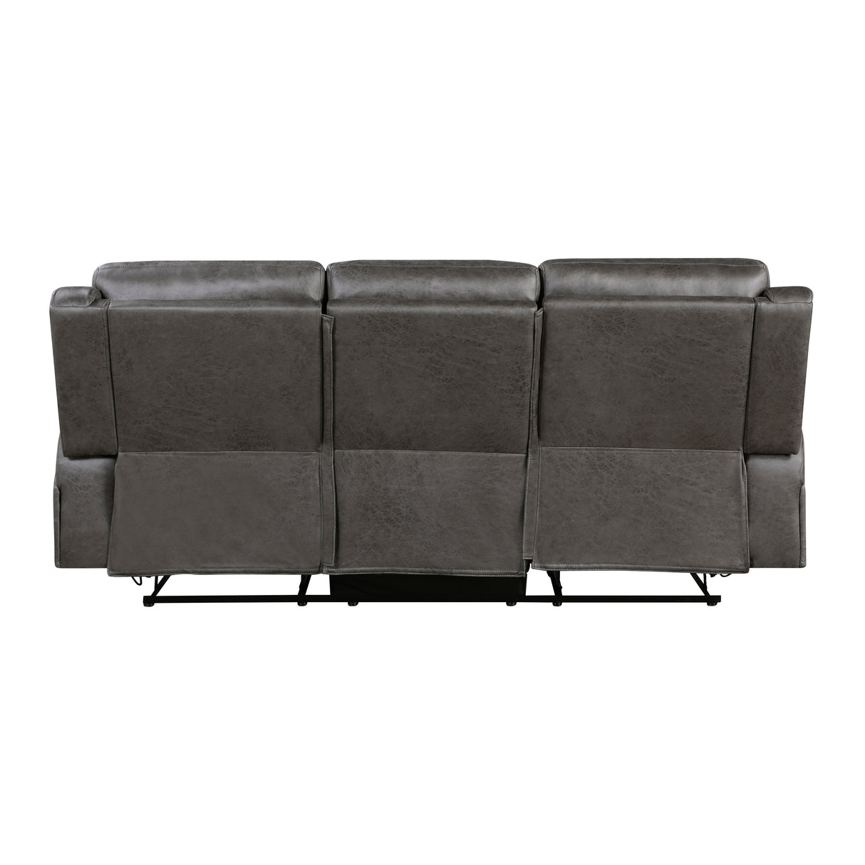 Pagosa Gray Double Reclining Sofa from Homelegance - Luna Furniture