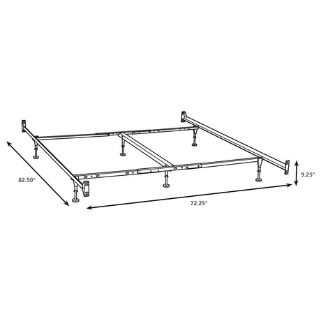 Esme Black California King Bed Frame from Coaster - Luna Furniture