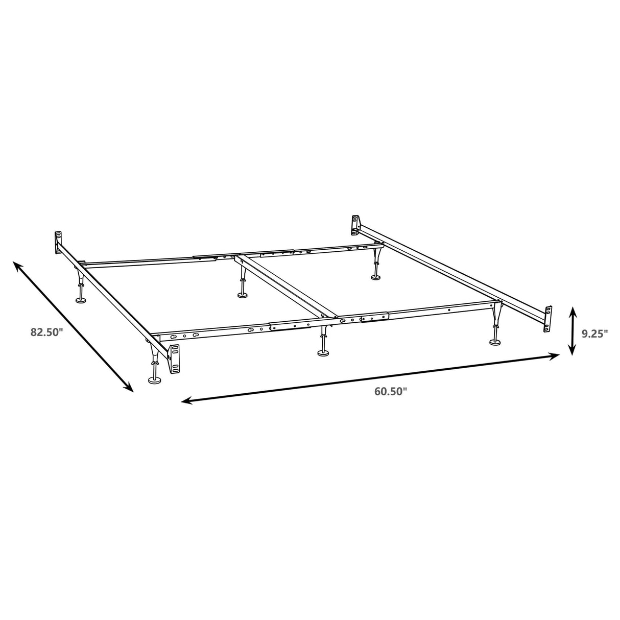 Esme Queen/Eastern King Bed Frame Black from Coaster - Luna Furniture