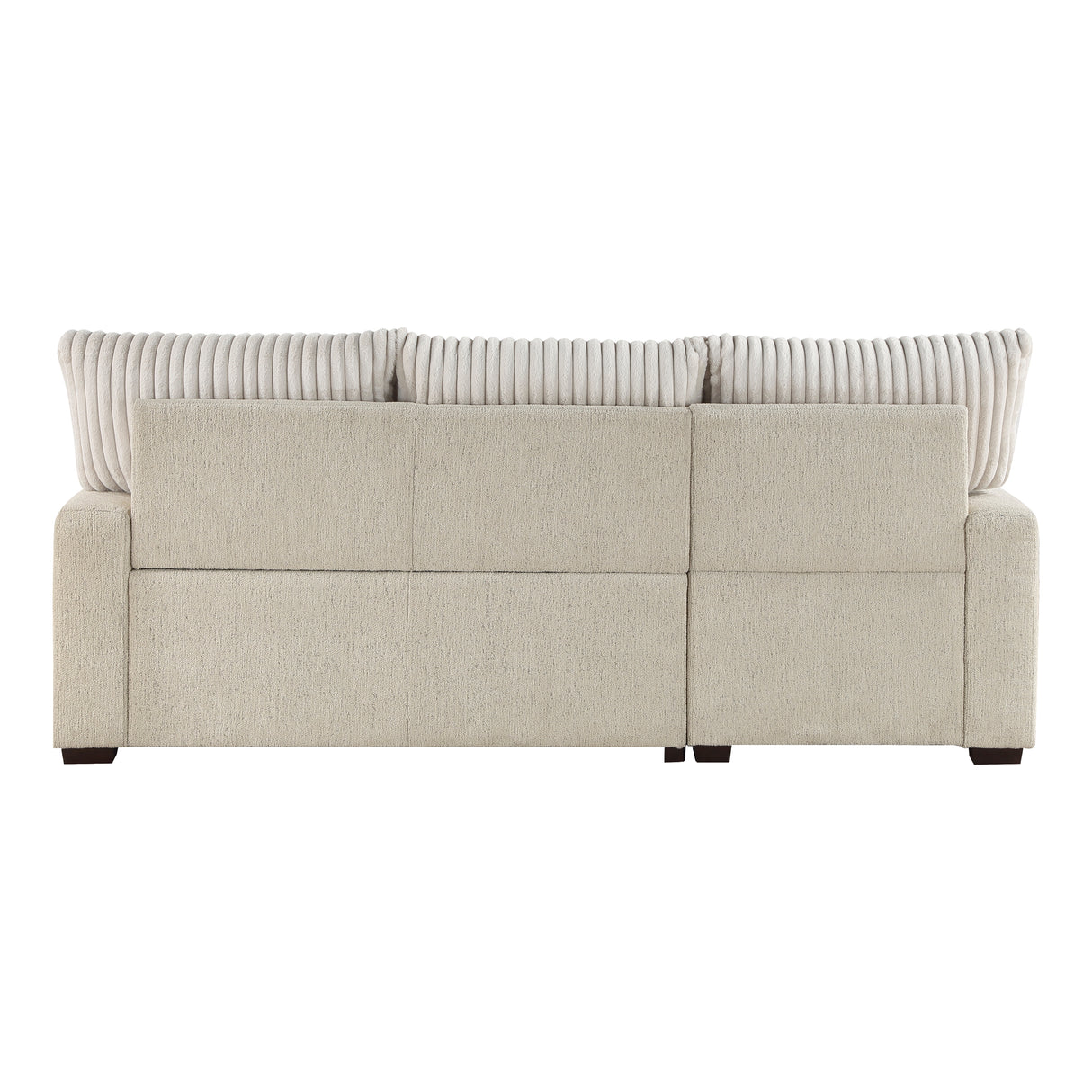 Gallatin Beige 2-Piece Sectional with Left Chaise, Pull-out Bed and Hidden Storage from Homelegance - Luna Furniture