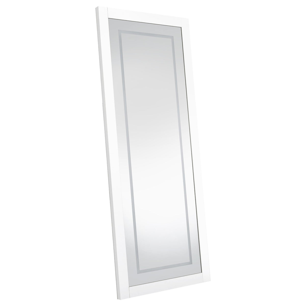 Nordio White 72" LED Full-Length Floor Mirror from Coaster - Luna Furniture