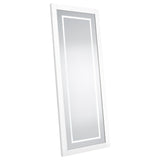 Nordio White 72" LED Full-Length Floor Mirror from Coaster - Luna Furniture