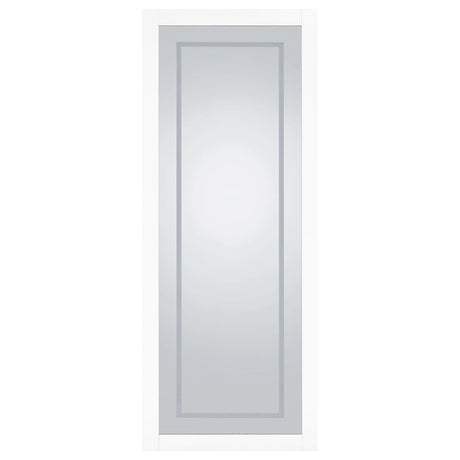 Nordio White 72" LED Full-Length Floor Mirror from Coaster - Luna Furniture