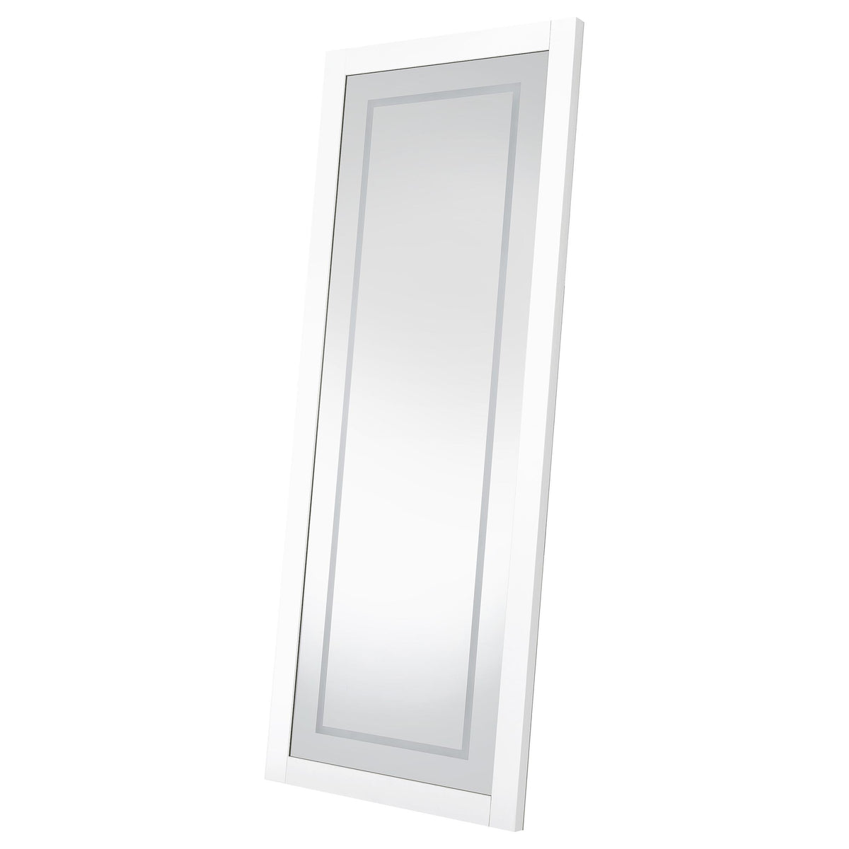 Nordio White 72" LED Full-Length Floor Mirror from Coaster - Luna Furniture