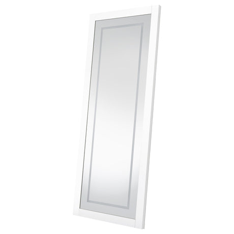 Nordio White 72" LED Full-Length Floor Mirror from Coaster - Luna Furniture