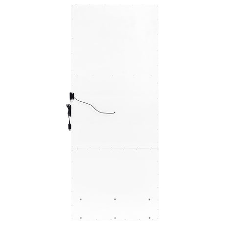Spector White High Gloss 1-Drawer Lighted Full-Length Floor Mirror from Coaster - Luna Furniture
