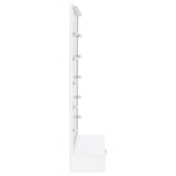 Spector White High Gloss 1-Drawer Lighted Full-Length Floor Mirror from Coaster - Luna Furniture