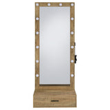 Spector Mango 1-Drawer Lighted Full-Length Floor Mirror from Coaster - Luna Furniture