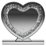 Euston Silver Heart Shape Table Mirror from Coaster - Luna Furniture
