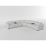 Spivey Dark Gray Leather Loveseat from Homelegance - Luna Furniture