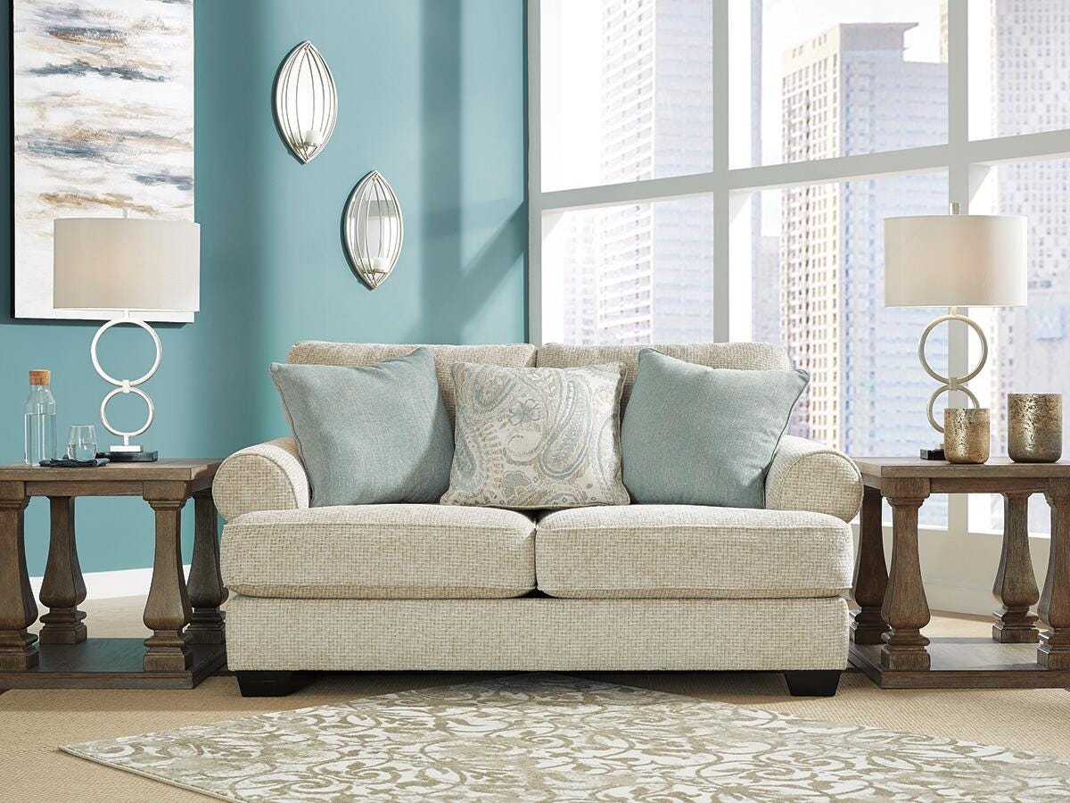 Monaghan Sandstone Loveseat from Ashley Furniture - Luna Furniture