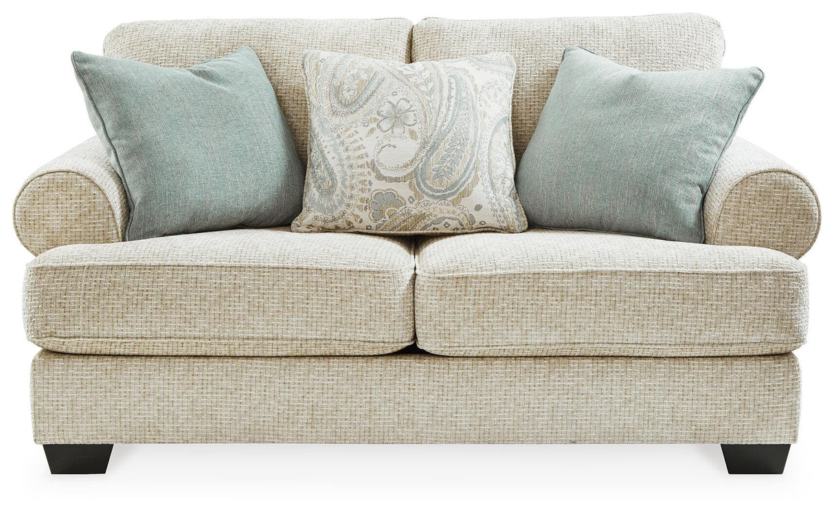 Monaghan Sandstone Loveseat from Ashley Furniture - Luna Furniture