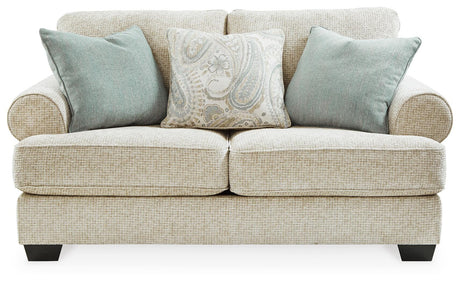 Monaghan Sandstone Loveseat from Ashley Furniture - Luna Furniture