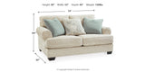 Monaghan Sandstone Loveseat from Ashley Furniture - Luna Furniture