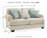 Monaghan Sandstone Sofa and Loveseat from Ashley - Luna Furniture