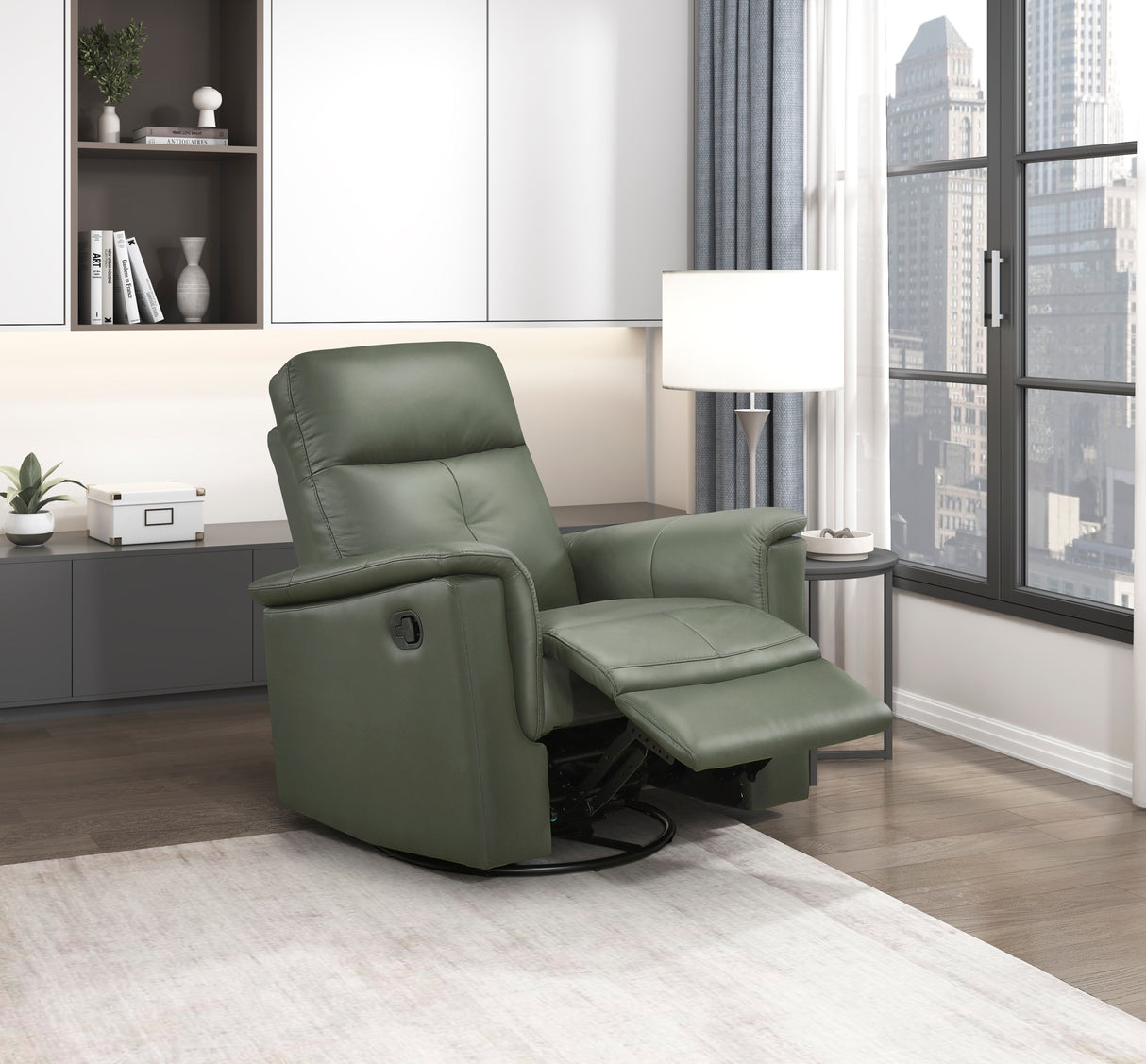 9620GRN-1 Swivel Glider Reclining Chair from Homelegance - Luna Furniture