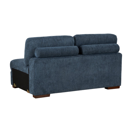 9624BU*5LC2R (5)5-Piece Sectional with Left Chaise and Storage Ottoman from Homelegance - Luna Furniture