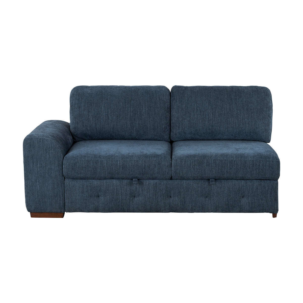 Raife Blue 5-Piece Sectional with Right Chaise and Storage Ottoman from Homelegance - Luna Furniture