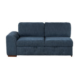 Raife Blue 3-Piece Sectional with Right Chaise and Ottoman from Homelegance - Luna Furniture