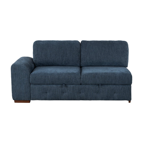 9624BU*32LRC (3)3-Piece Sectional with Right Chaise and Ottoman from Homelegance - Luna Furniture