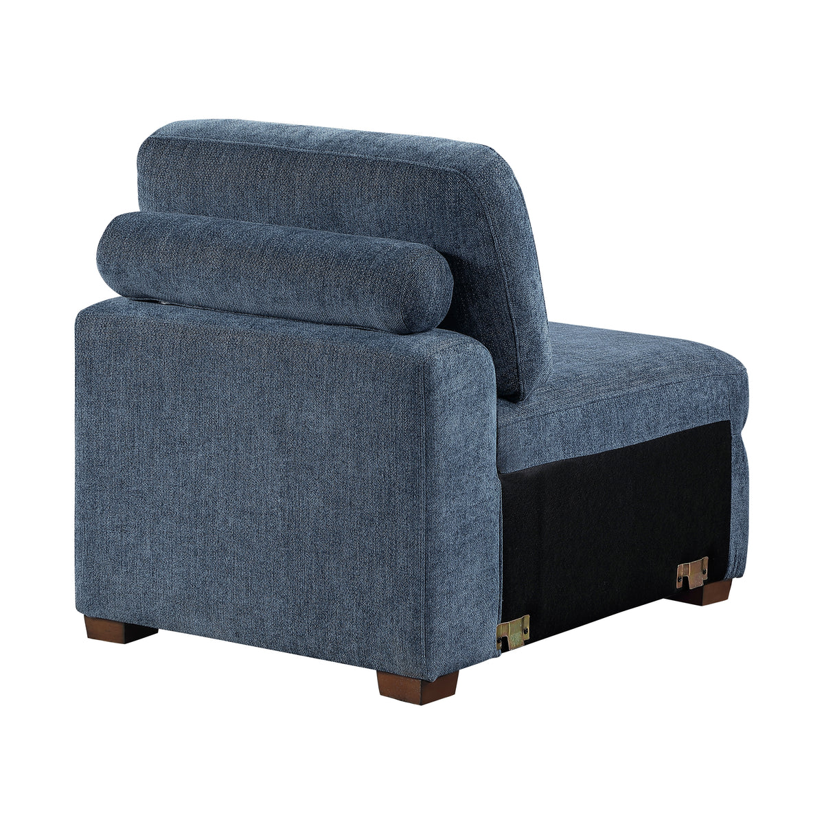 Raife Blue Armless Chair