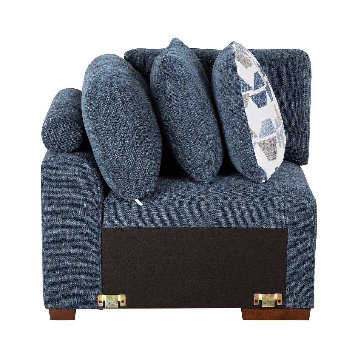 9624BU*5LC2R (5)5-Piece Sectional with Left Chaise and Storage Ottoman from Homelegance - Luna Furniture