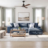 9624BU*22LRC (2)2-Piece Sectional with Right Chaise from Homelegance - Luna Furniture