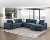 9624BU*42RLC (4)4-Piece Sectional with Left Chaise from Homelegance - Luna Furniture