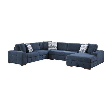 9624BU*42LRC (4)4-Piece Sectional with Right Chaise from Homelegance - Luna Furniture