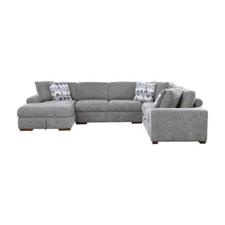 Raife Gray Storage Ottoman from Homelegance - Luna Furniture