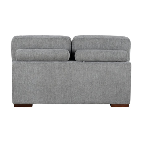Raife Gray 4-Piece LAF Chaise Sectional with Pull-Out Bed from Homelegance - Luna Furniture