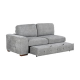 Raife Gray 4-Piece Sectional with Right Chaise and Pull-out Bed